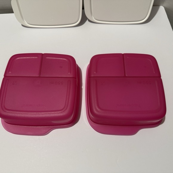 Tupperware Lunch It Containers Fuchsia Pink Set of 2 - Picture 7 of 7